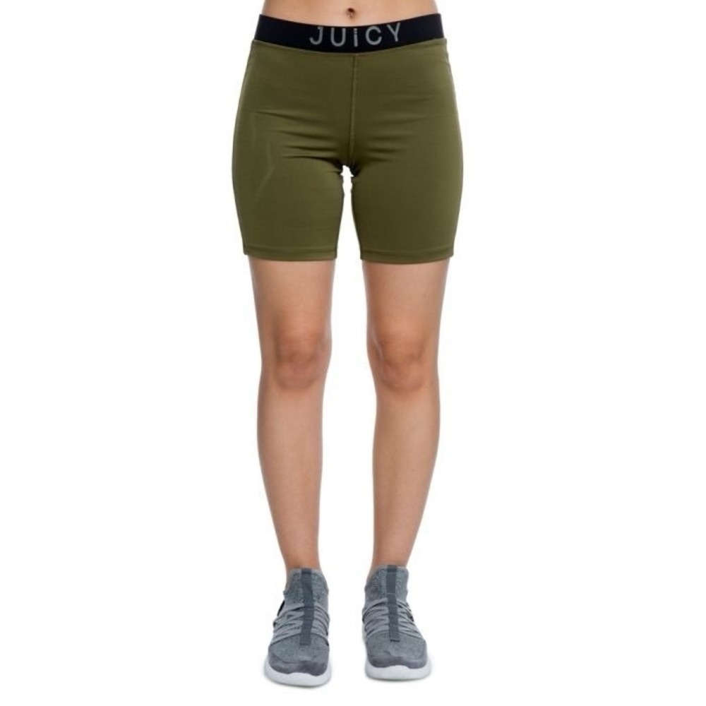 JUICY Couture Sport Active Shorts Gym Olive‎ Black Women's Size M *NEW* $98